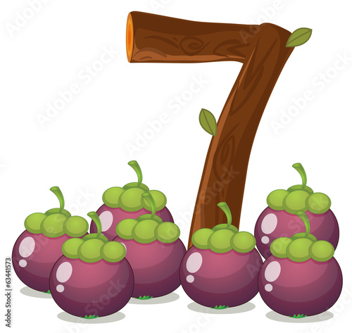 Seven eggplants