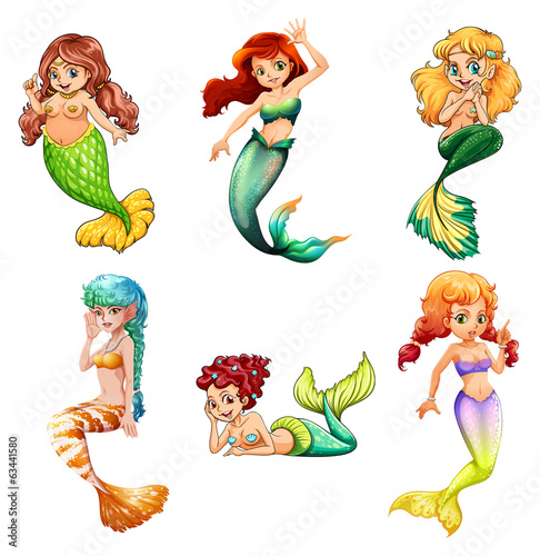 Beautiful mermaids