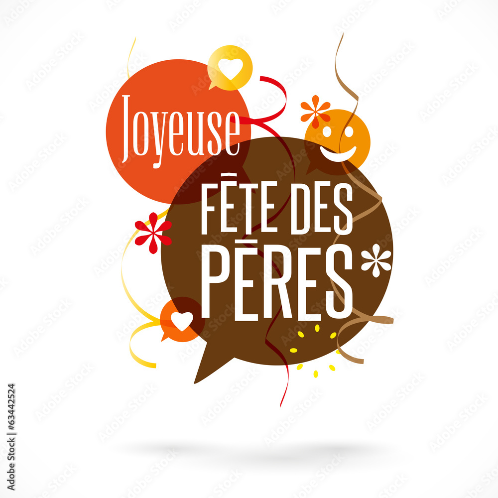 Joyeuse fête des pères Stock Vector | Adobe Stock