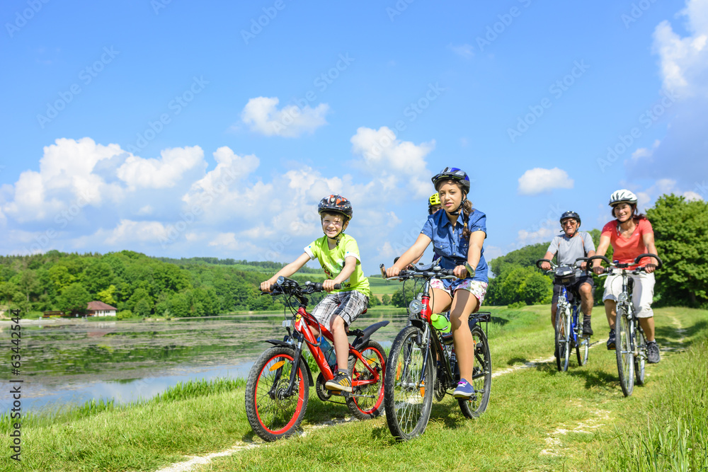 Obraz premium Radtour am See
