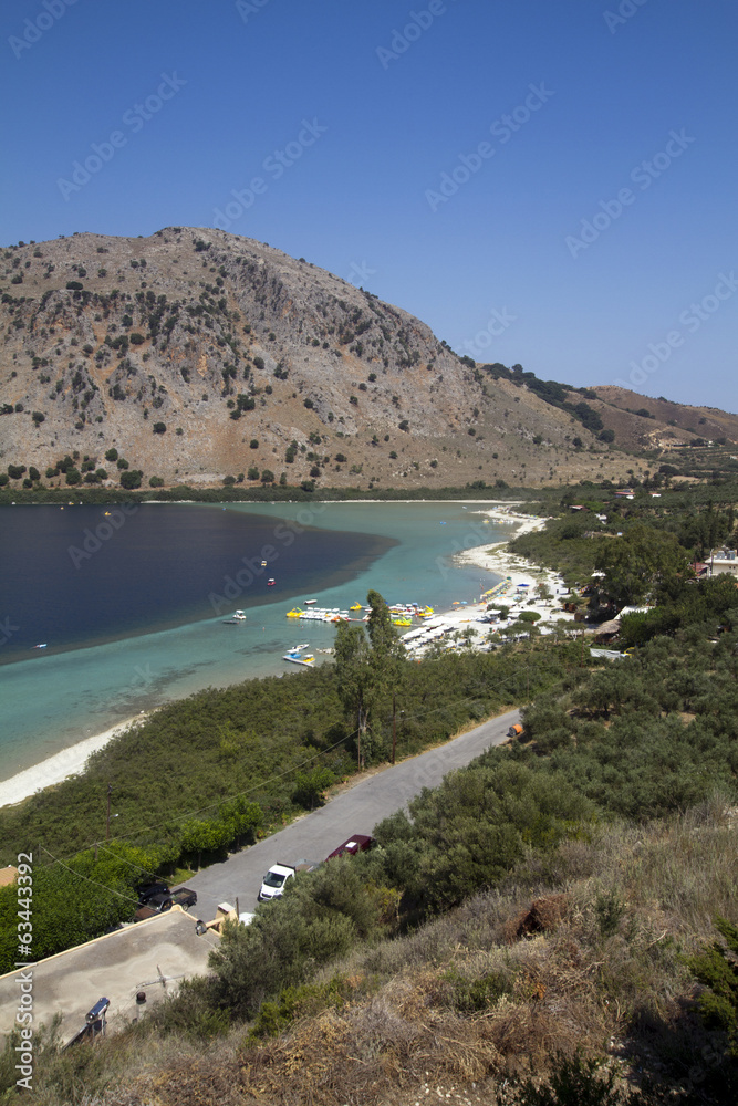 lake Kournas in Crete
