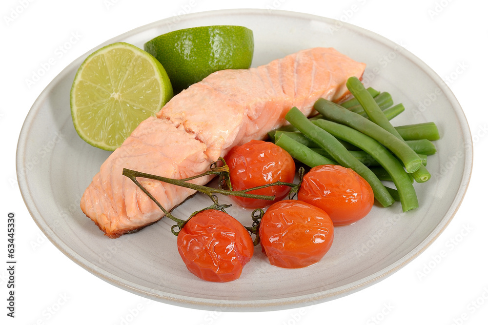 Salmon with Vegetables Salmon with Vegetables