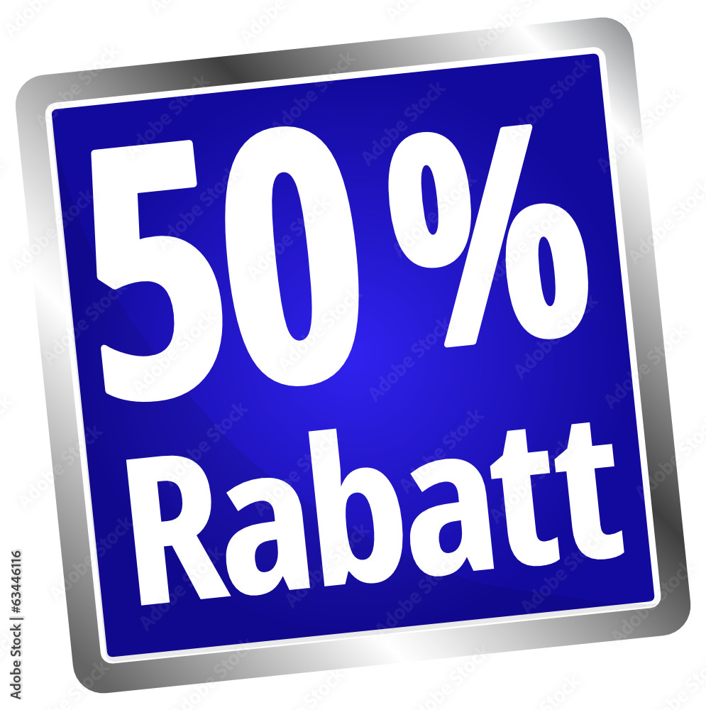 50 % Rabatt 50 % Rabatt