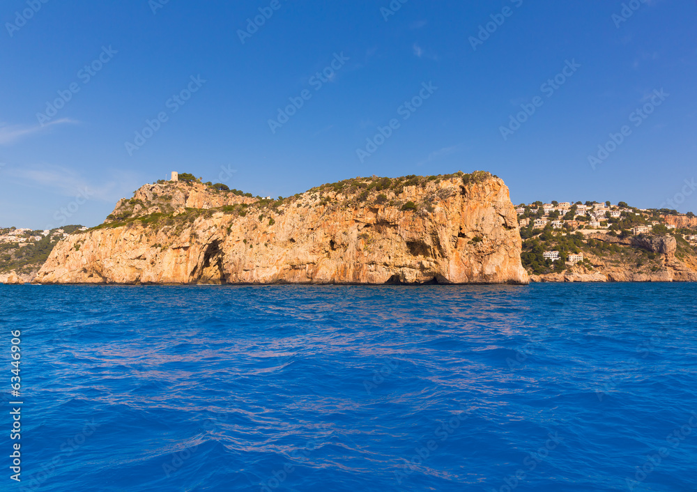 Fototapeta premium Javea Isla del Descubridor Xabia in Alicante