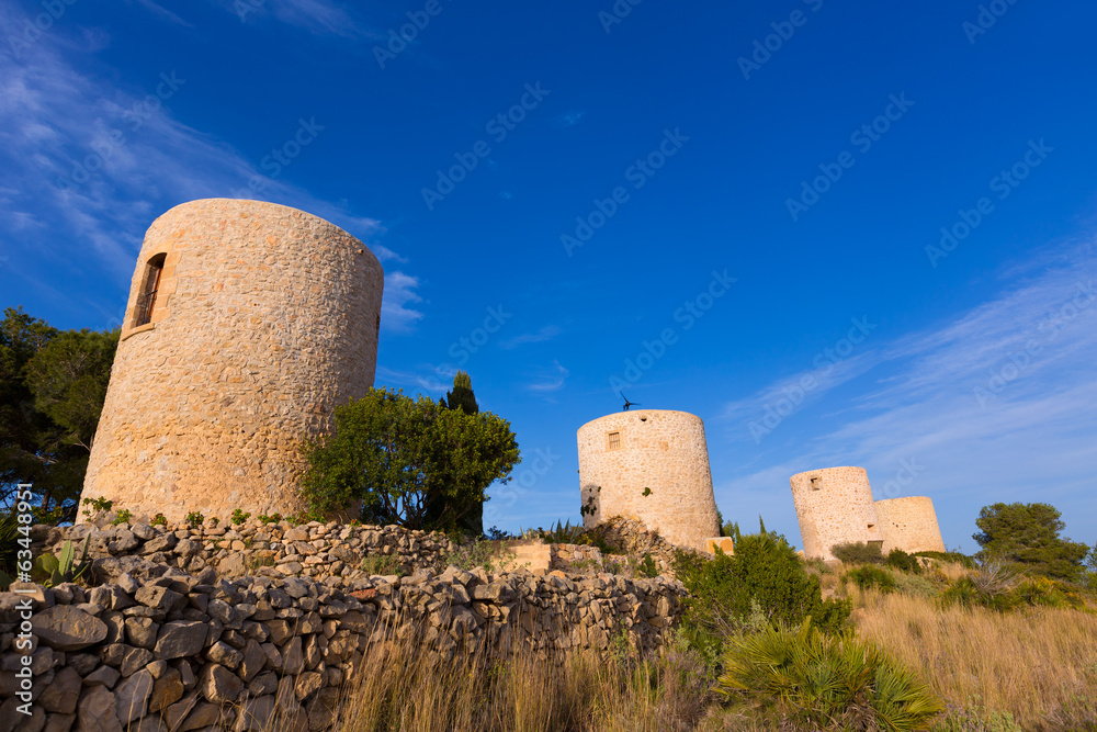 Javea Xabia Molins de la Plana old windmills Alicante