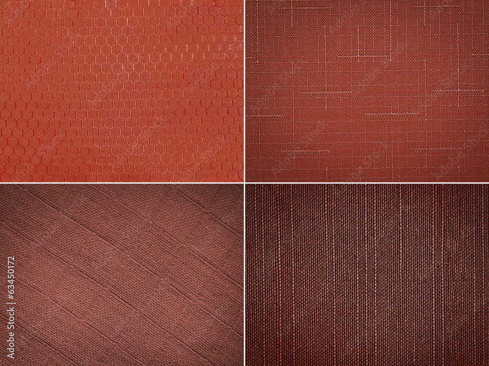Fototapeta premium Set fabric texture background