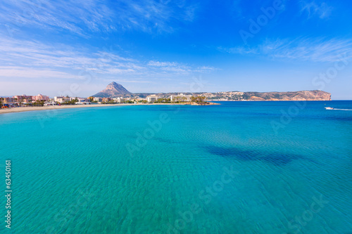 Javea Xabia playa del Arenal in Mediterranean Spain