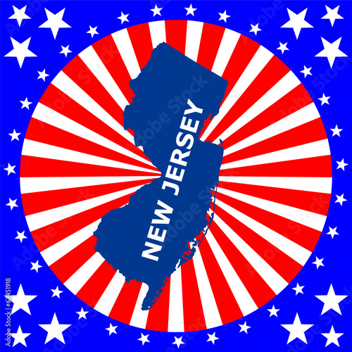 map of the U.S. state of New Jersey