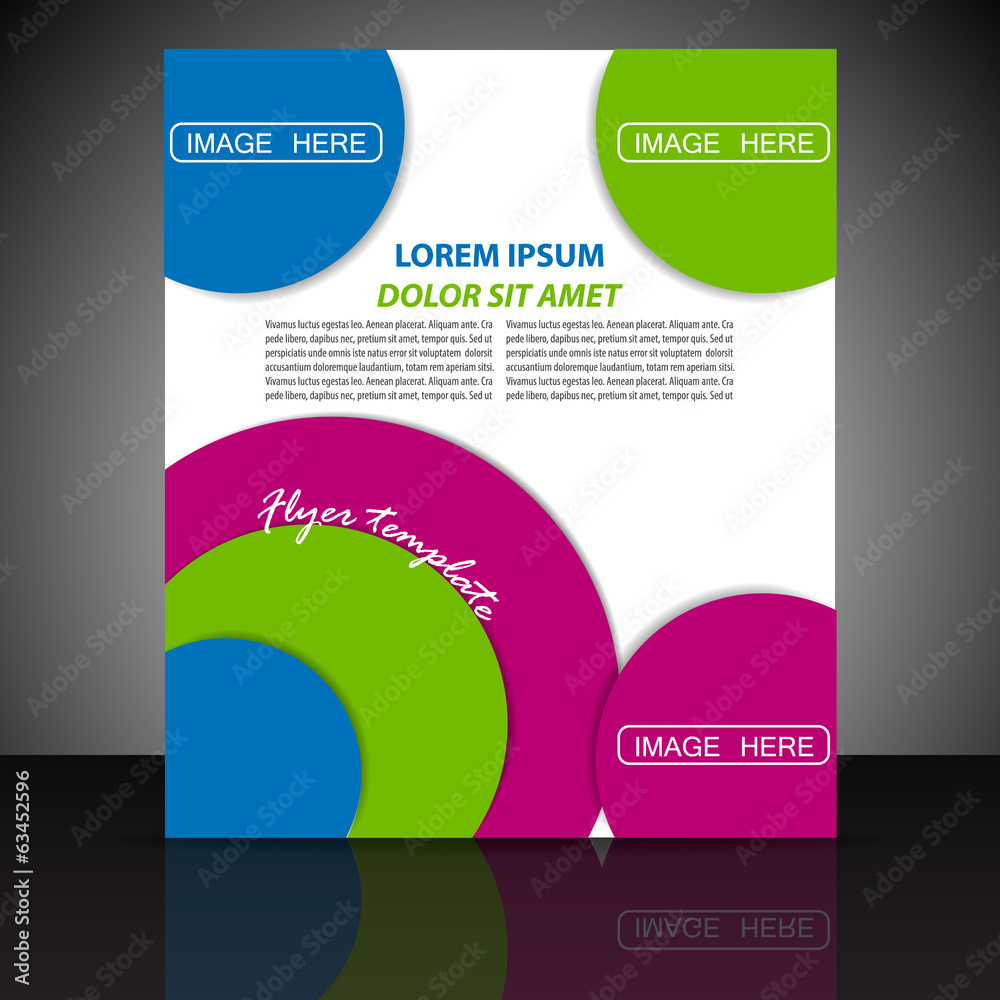 Fototapeta premium Professional business flyet template or corporate banner