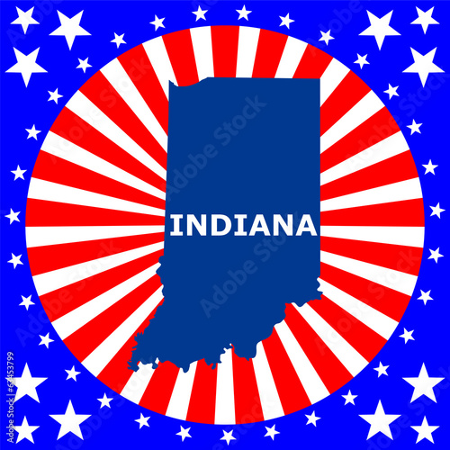 map of the U.S. state of Indiana