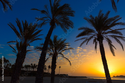 Javea El Arenal beach sunrise Mediterranean Spain