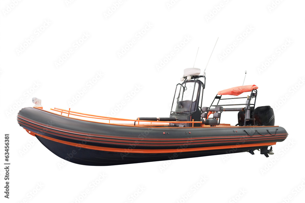 The image of an inflatable boat The image of an inflatable boat