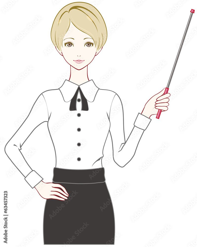 女性 指示棒 女性 指示棒