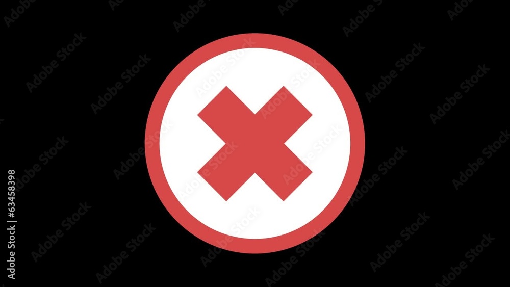 yes or no icons with alpha. modern animation yes or no icons with alpha. modern animation