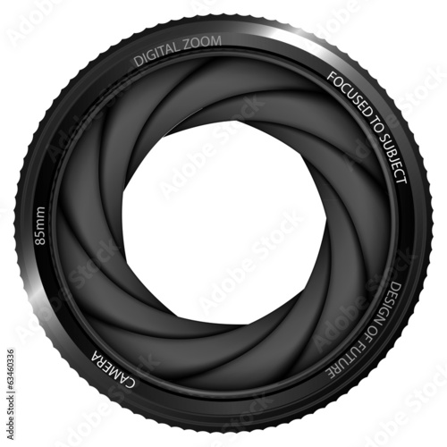 isolated camera shutter ready to snapshot vector