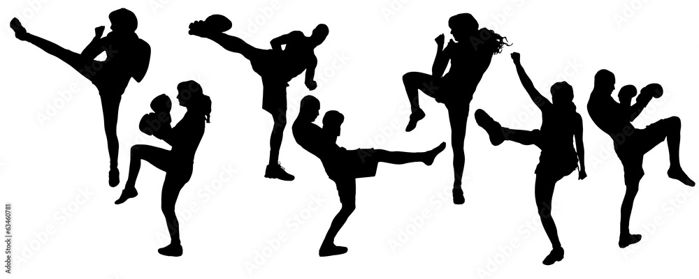 Vector silhouette of a people. Vector silhouette of a people.