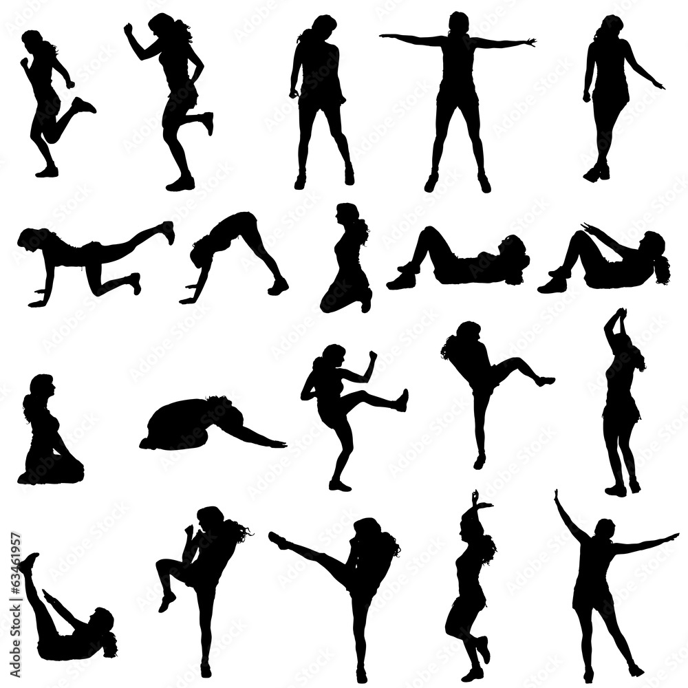 Vector silhouette of a people. Vector silhouette of a people.