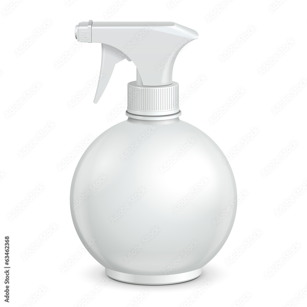 Spray Pistol Cleaner Plastic Round Plastic Bottle White Spray Pistol Cleaner Plastic Round Plastic Bottle White