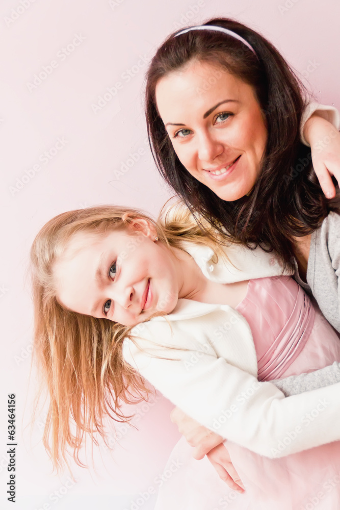 Laugh of mother and daughter Laugh of mother and daughter