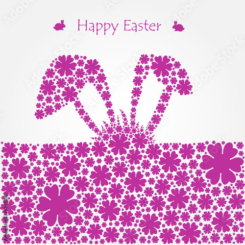 Happy easter cards illustration