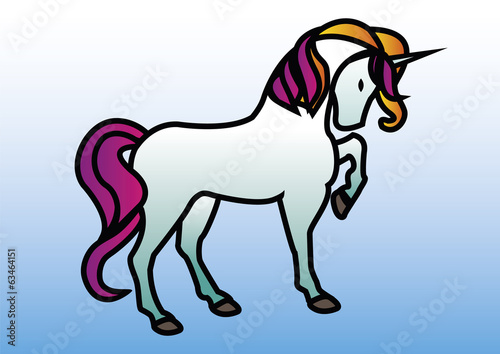 unicorno azzurro