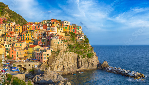 Bright colourful panorama o...