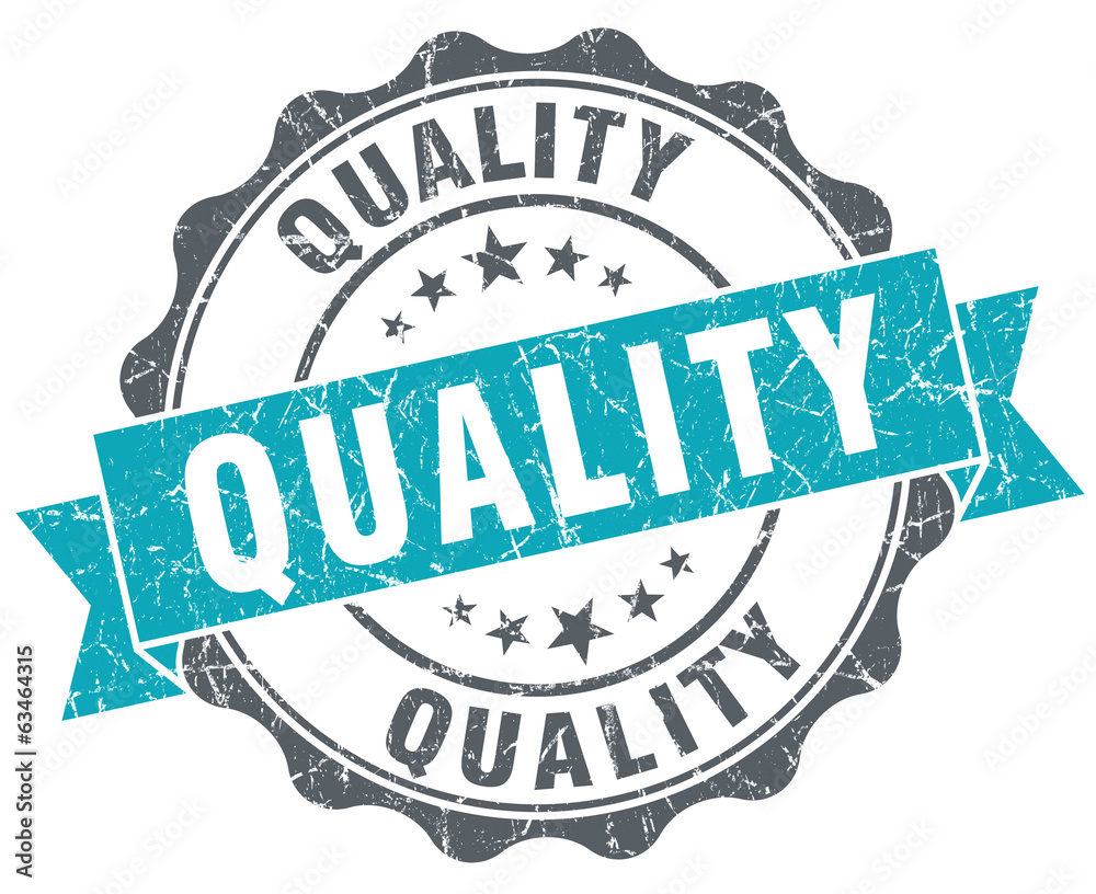 Obraz premium Quality turquoise grunge retro style isolated seal