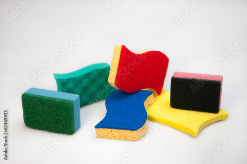 Sponges for dishes photo