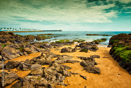 Beach with rocks in Spain