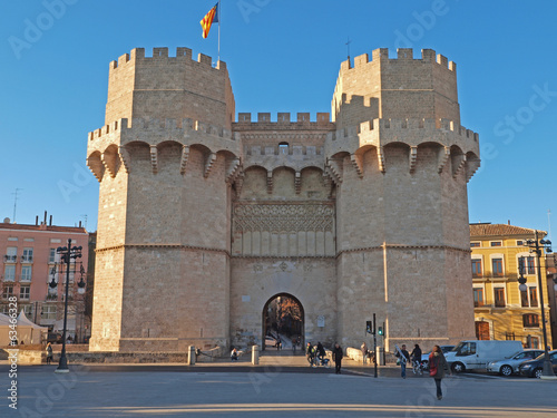 Torres de Serrano in Valencia, Spain.