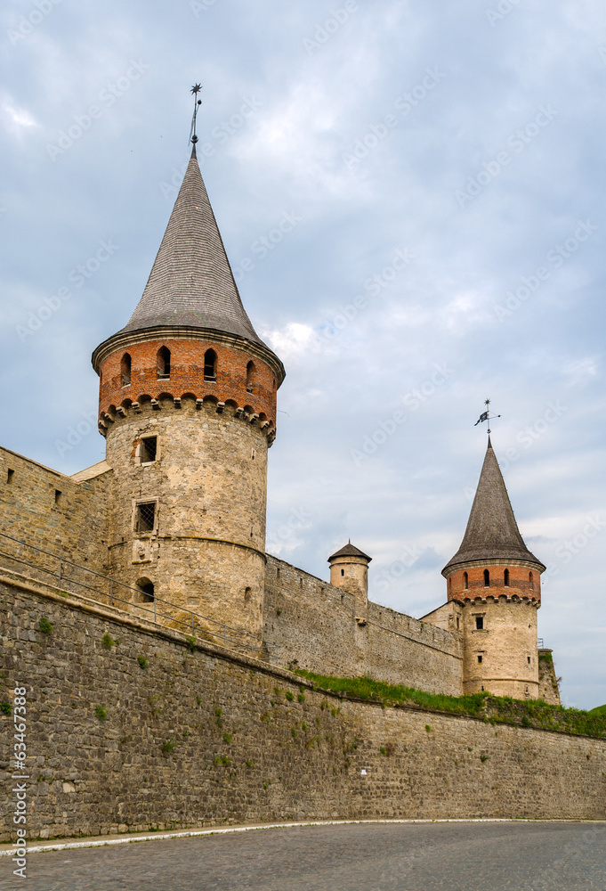 Towers of Kamianets-Podilskyi Castle, Ukraine