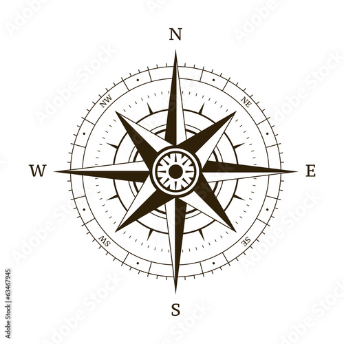 Compass wind rose