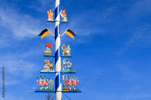 Detail of a Maypole in Munich