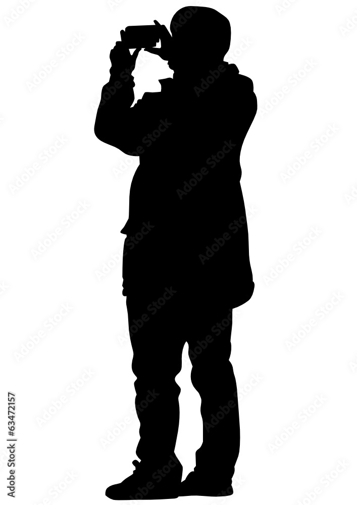 Man in photo studio Man in photo studio