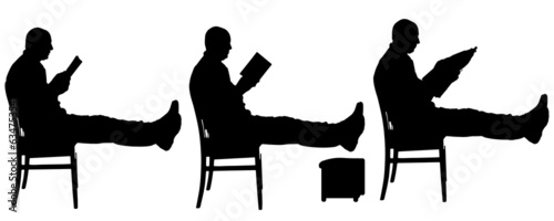 Vector silhouette of a man