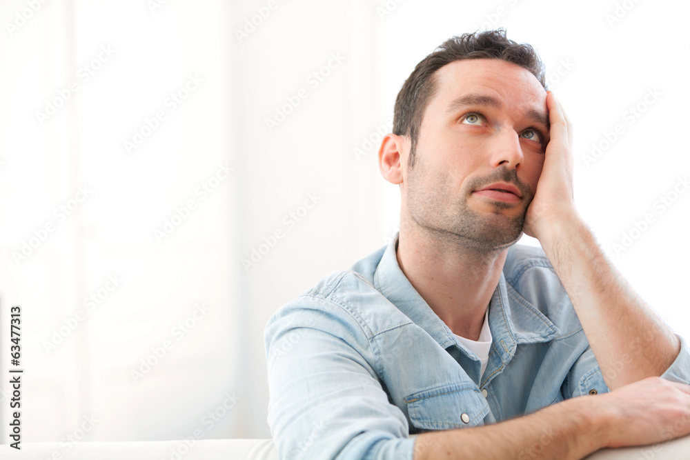 Portrait of a young relaxed man Portrait of a young relaxed man