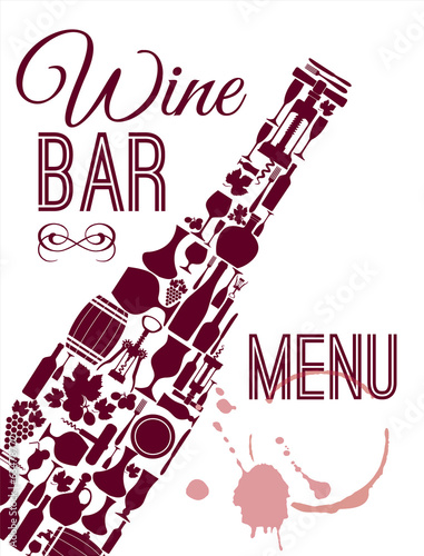 Wine menu card.