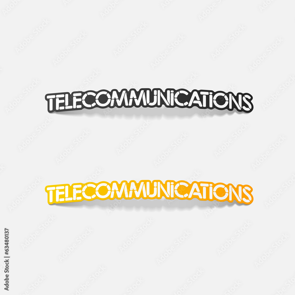 realistic design element: telecommunications