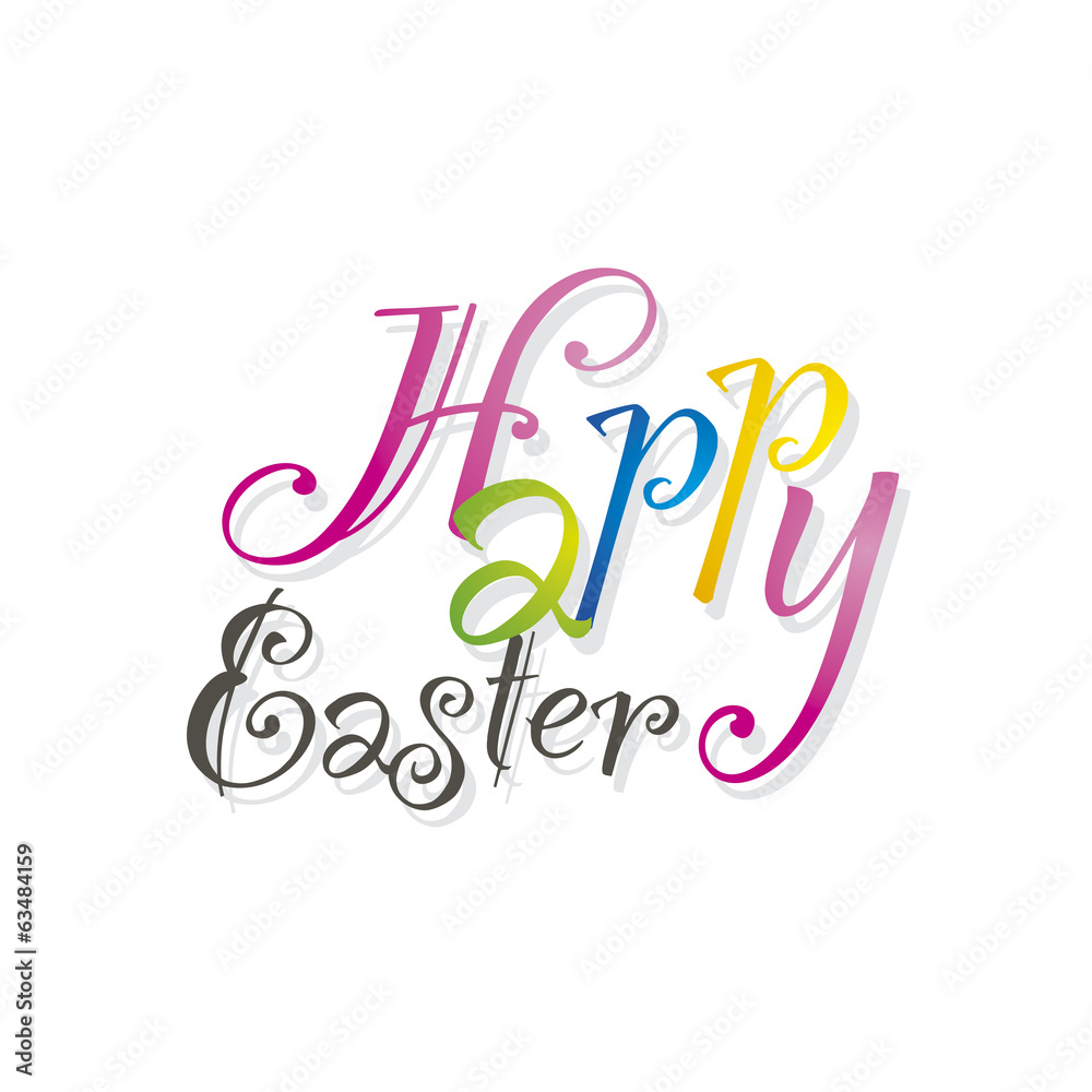 Happy Easter white background Happy Easter white background