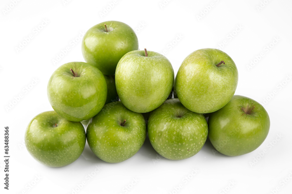 Apple Green on white background Apple Green on white background