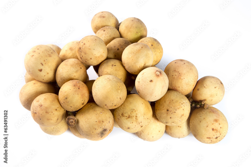 Wollongong sweet fruits isolated on white. Wollongong sweet fruits isolated on white.
