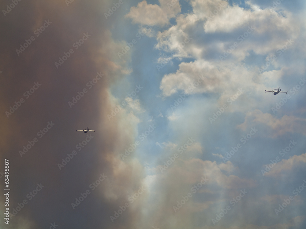 Wildfire in Agullent, Valencia, Spain Wildfire in Agullent, Valencia, Spain