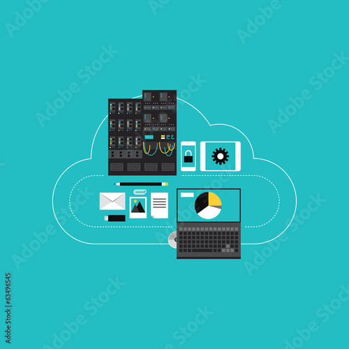 Cloud computing hosting for business development