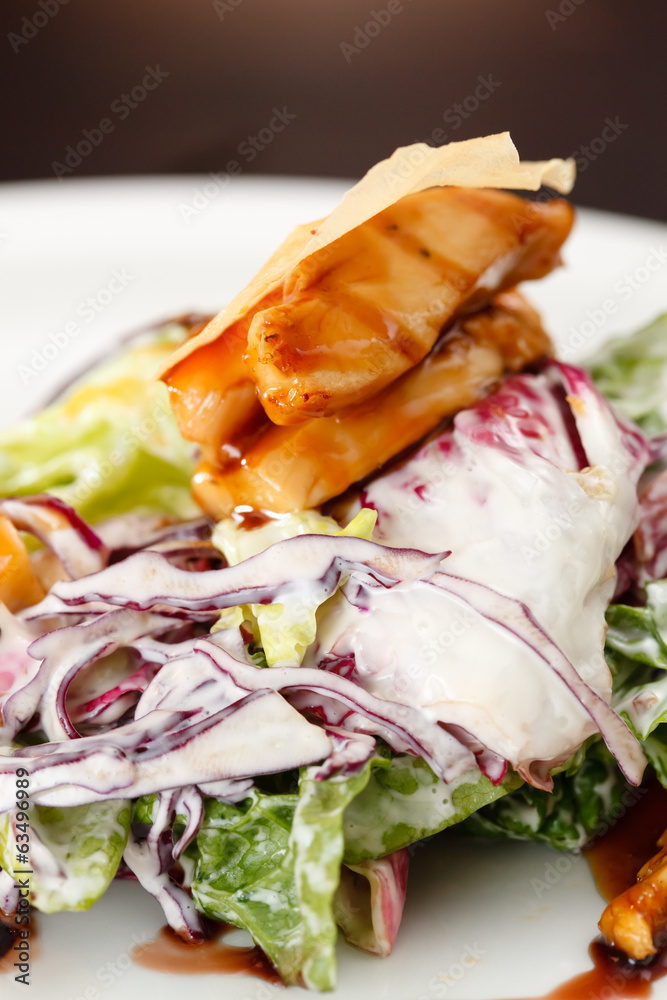 salad with chicken salad with chicken