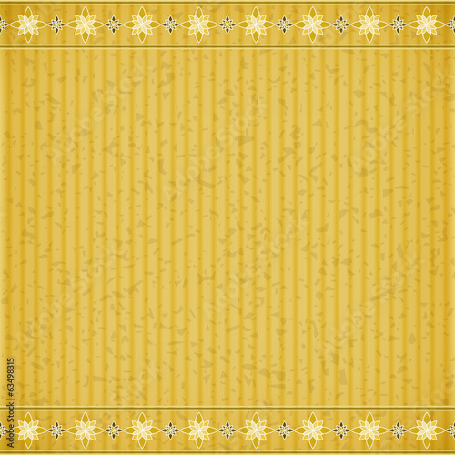Gold flower card board texture
