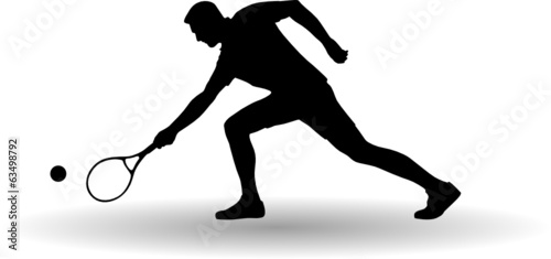 Tennis player silhouette