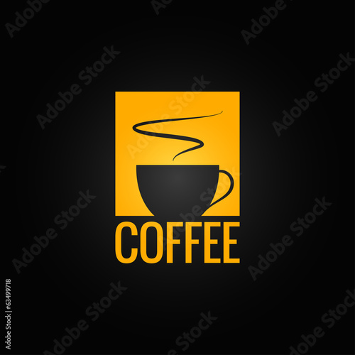 coffee menu cup design background