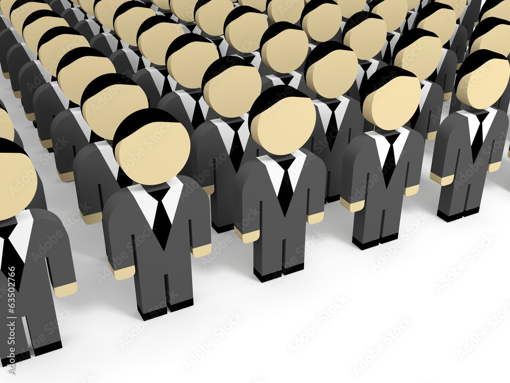 Fototapeta premium 3D business people.