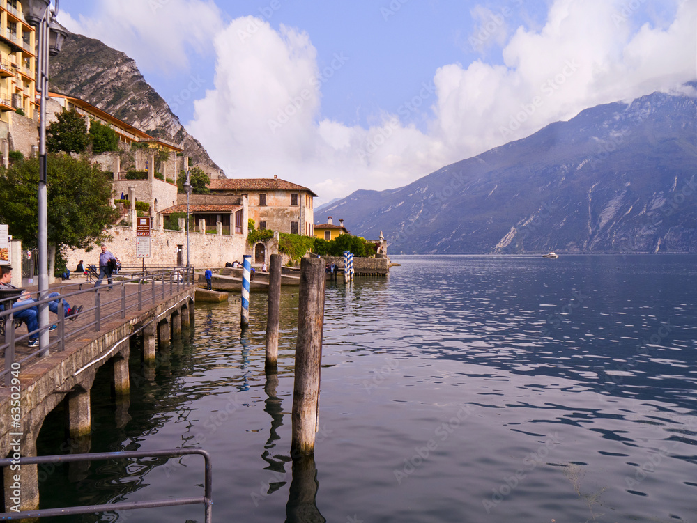 Fototapeta premium Limone on Lake Garda Italy