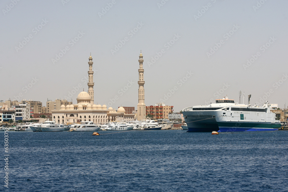 Boat on the Egyptian Red Sea